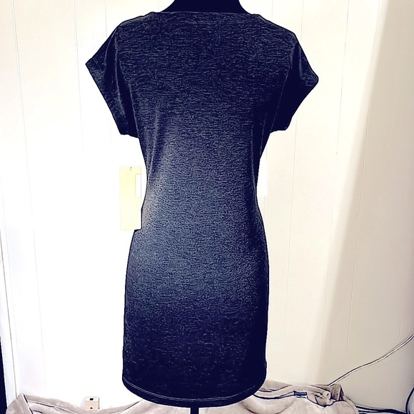 NWT- LOLE dress size small.  Stretchy comfortable fabric heathered  grey - Picture 5 of 8